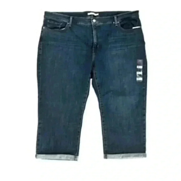 NEW Levi’s‎ 311 Shaping Skinny Capri Dark Wash Women’s 24W NWT - Picture 3 of 12